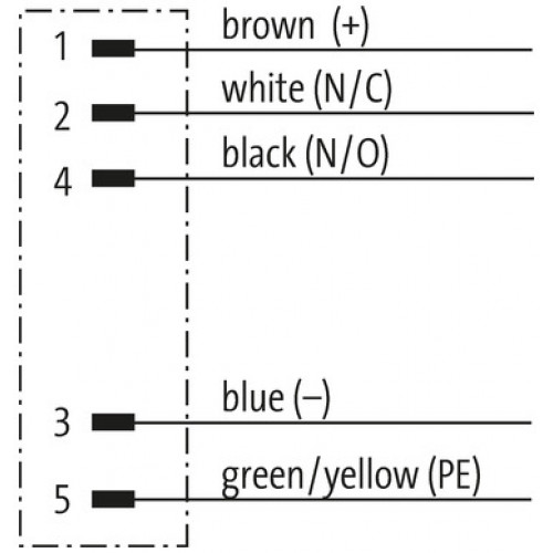 7000-14121-9750020 M12 Male recept. B-cod. front 7000-14121-9750020 M12 Male recept. B-cod. front