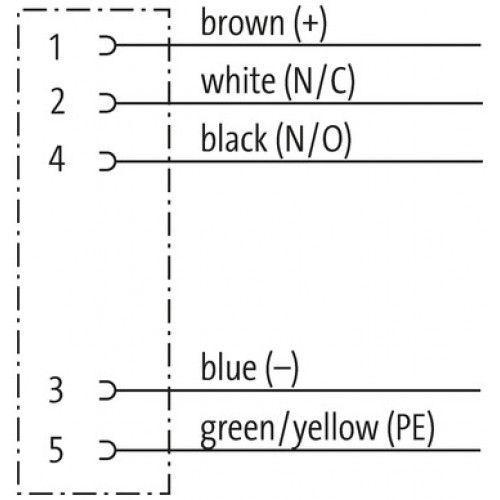 7000-14161-9750020 M12 female recept. B-cod. front