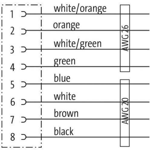 7000-15621-9420020 M12 female recept. Y-cod. front