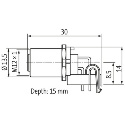 7000-15711-0000000 M12 female receptacle 90° Y-cod. solder terminal 7000-15711-0000000 M12 female receptacle 90° Y-cod. solder terminal