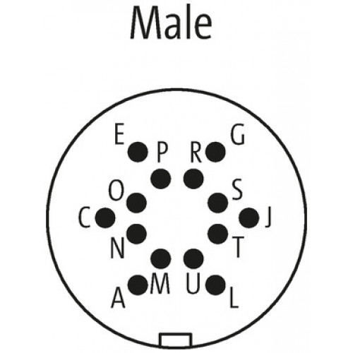 7000-16851-9590200 M16 MALE, 90°