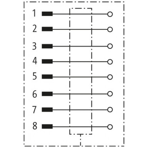 7000-21111-0000000 M12 male 0° X-cod. IDC 7000-21111-0000000 M12 male 0° X-cod. IDC