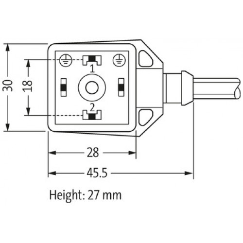 7000-18007-6260750 MSUD Basic valve plug A-18mm LED 7000-18007-6260750 MSUD Basic valve plug A-18mm LED