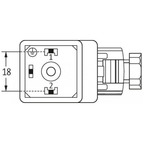 7000-29121-0000000 SVS VALVE PLUG FORM A 18MM FIELD-WIREABLE
