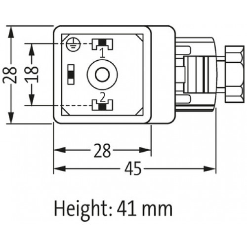 7000-29121-0000000 SVS VALVE PLUG FORM A 18MM FIELD-WIREABLE