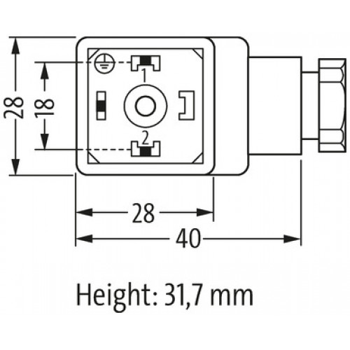 7000-29006-0000000 SVS ECO LED VALVE PLUG FORM A 18MM LED VDR 24V 7000-29006-0000000 SVS ECO LED VALVE PLUG FORM A 18MM LED VDR 24V