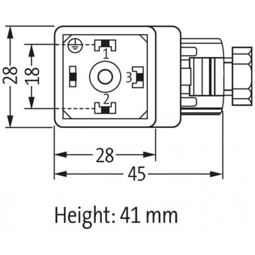 7000-29301-0000000 SVS VALVE PLUG FORM A 18MM FIELD-WIREABLE