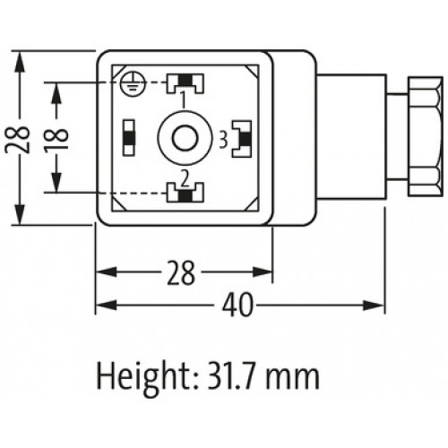 7000-29415-0000000 SVS ECO VALVE PLUG FORM A 18MM 250V 7000-29415-0000000 SVS ECO VALVE PLUG FORM A 18MM 250V