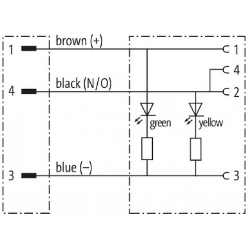 7000-40381-6530100 M12 male 0° / M12 female 90° A-cod. LED