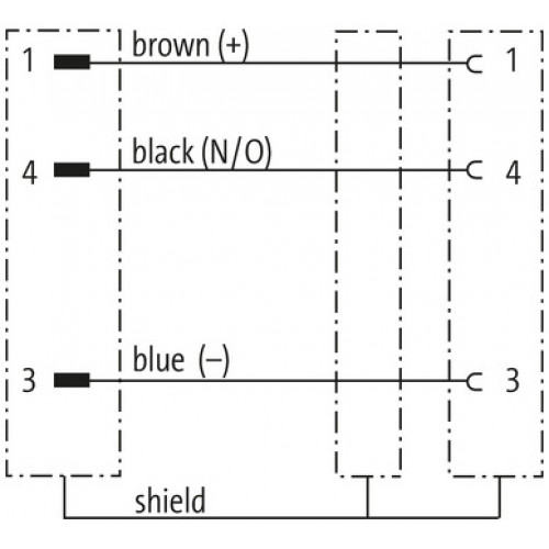 7000-43301-6400100 M12 male 0° / M8 female 0° A-cod. shielded 7000-43301-6400100 M12 male 0° / M8 female 0° A-cod. shielded