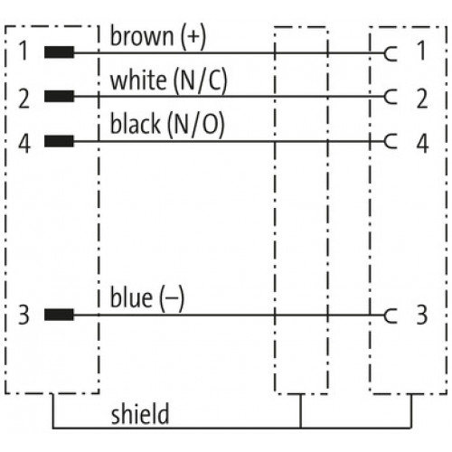 7000-43311-2410200 M12 male 0° / M8 female 0° A-cod. shielded 7000-43311-2410200 M12 male 0° / M8 female 0° A-cod. shielded