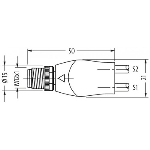 7999-40821-2330400 M12 Y-DISTRIBUTOR / M8 FEMALE 0°