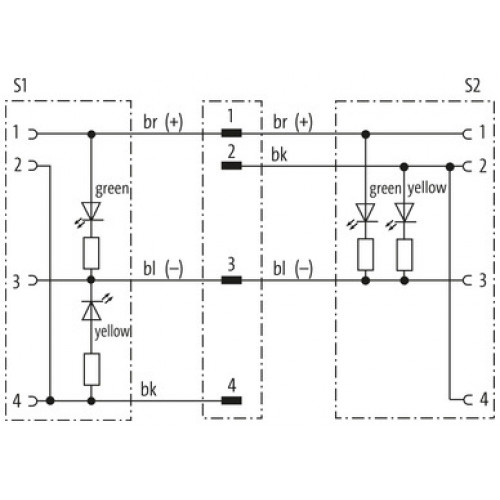 7000-40801-2330100 Y-Distributor M12 male / M12 female 90° A-cod. LED 7000-40801-2330100 Y-Distributor M12 male / M12 female 90° A-cod. LED