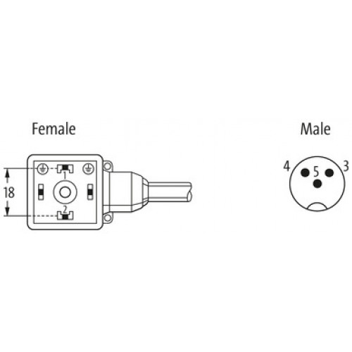 7002-40881-2160100 M12 male 0° / MSUD valve plug A-18mm V2A