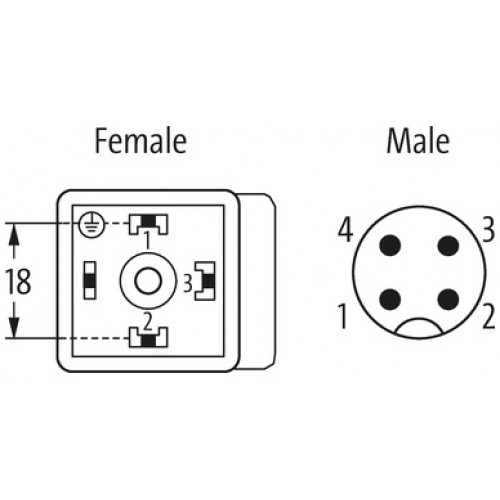 7000-41361-0000000 M12 ADAPTOR ON TOP OF MSUD VALVE PLUG FORM A 18MM