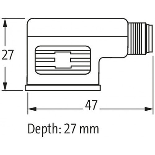 7000-41421-0000000 M12 ADAPTOR ON REAR OF MSUD VALVE PLUG FORM A 18MM