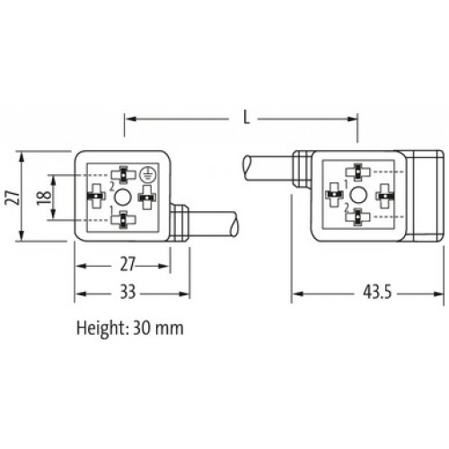 7000-41541-0260000 M12 male on top A-cod. / MSUD double valve A-18mm 7000-41541-0260000 M12 male on top A-cod. / MSUD double valve A-18mm