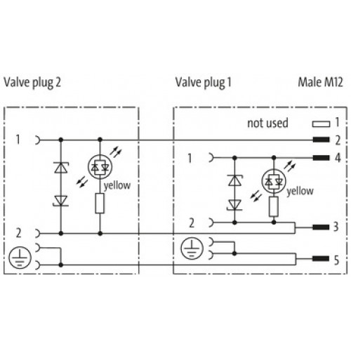 7002-41601-0360000 M12 male on back / MSUD double valve A-18mm V2A 7002-41601-0360000 M12 male on back / MSUD double valve A-18mm V2A