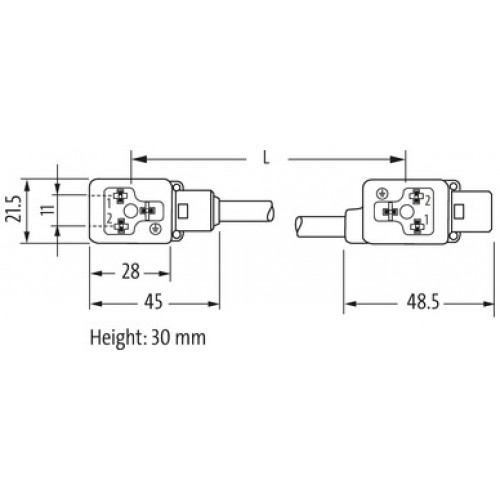 7000-41761-6360000 M12 male on top A-cod. / MSUD double valve BI-11mm 7000-41761-6360000 M12 male on top A-cod. / MSUD double valve BI-11mm