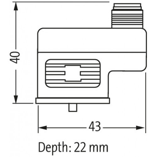 7000-42001-0000000 M12 MALE ON TOP OF MSUD VALVE PLUG FORM BI 11MM