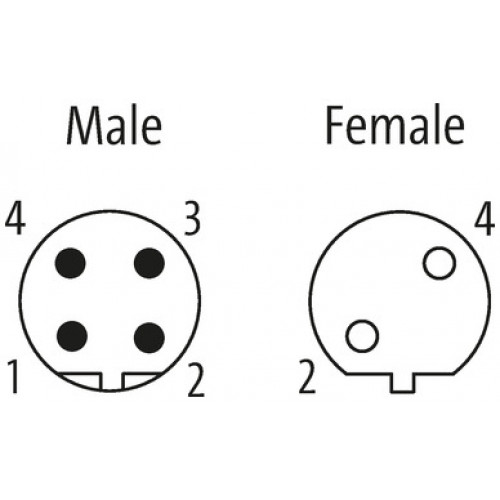 7000-44011-8400300 M12 male 0° / M12 female 90° B-cod. shielded 7000-44011-8400300 M12 male 0° / M12 female 90° B-cod. shielded