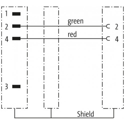 7000-44011-8400300 M12 male 0° / M12 female 90° B-cod. shielded 7000-44011-8400300 M12 male 0° / M12 female 90° B-cod. shielded