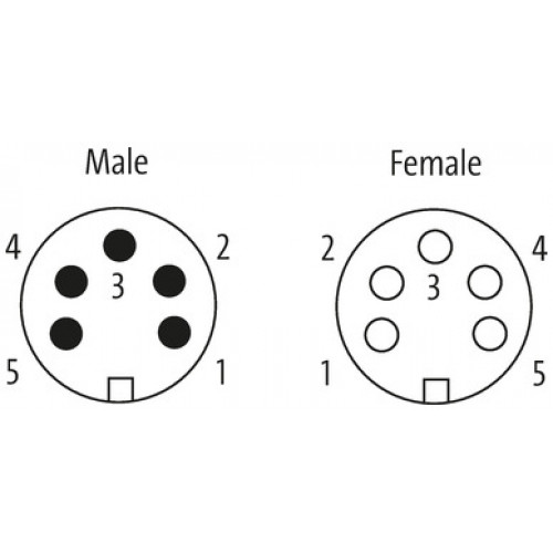 7000-50111-0000000 7/8''-BULKHEAD FLANGE PLUG 5 POLE