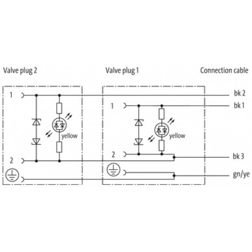 7000-58161-6370750 MSUD double valve BI-11mm with cable