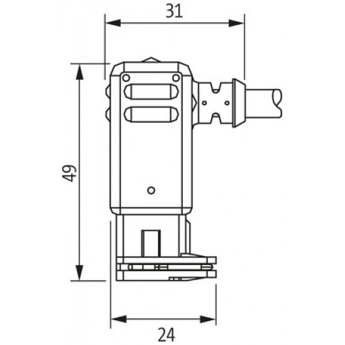 7000-70301-7400150 Valve plug MJC 90° with cable