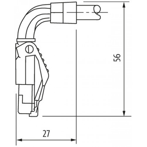 7000-74489-7960020 RJ45 male 90° down / RJ45 male 90° down shielded 7000-74489-7960020 RJ45 male 90° down / RJ45 male 90° down shielded