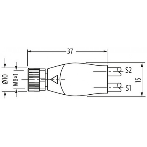 7000-87251-6200030 Y-Distributor M8 female / M8 male 0° A-cod.
