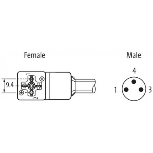 7000-88481-0330045 M8 male 90° A-cod./ MSUD valve plug CI-9.4mm small 7000-88481-0330045 M8 male 90° A-cod./ MSUD valve plug CI-9.4mm small