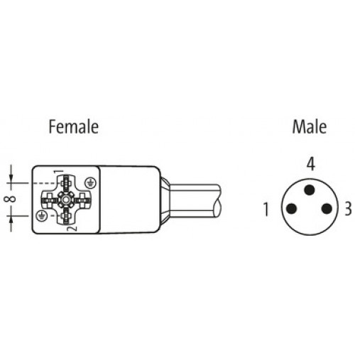 7000-88421-2230200 M8 male 0° A-cod. / MSUD valve plug C-8mm small 7000-88421-2230200 M8 male 0° A-cod. / MSUD valve plug C-8mm small