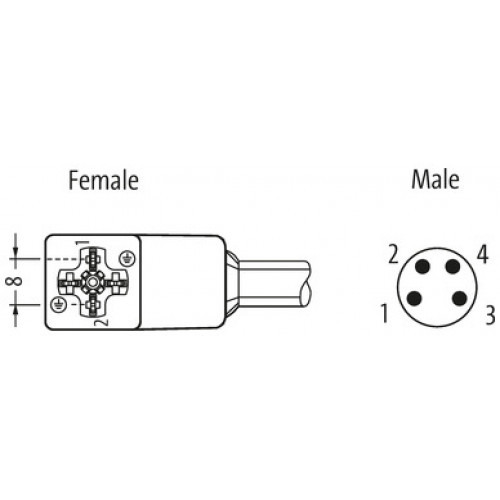 7000-88451-0130200 M8 male 90° A-cod. / MSUD valve plug C-8mm small 7000-88451-0130200 M8 male 90° A-cod. / MSUD valve plug C-8mm small