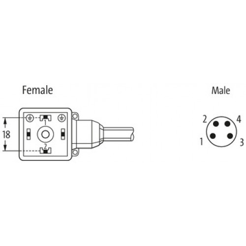 7000-88731-6330060 M8 male 90° A-cod. / MSUD valve plug A-18mm 7000-88731-6330060 M8 male 90° A-cod. / MSUD valve plug A-18mm