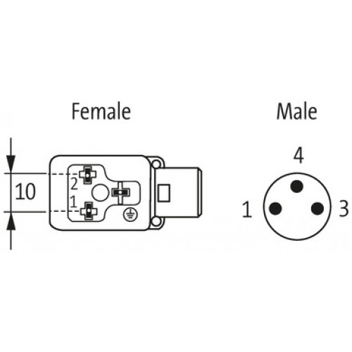 7000-88921-0000000 M8 ADAPTOR ON TOP OF MSUD VALVE PLUG FORM B 10 MM