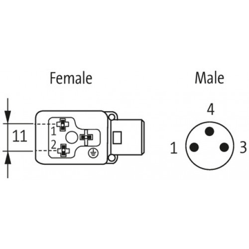 7000-88801-6330100 M8 male 90° A-cod. / MSUD valve plug BI-11mm 7000-88801-6330100 M8 male 90° A-cod. / MSUD valve plug BI-11mm
