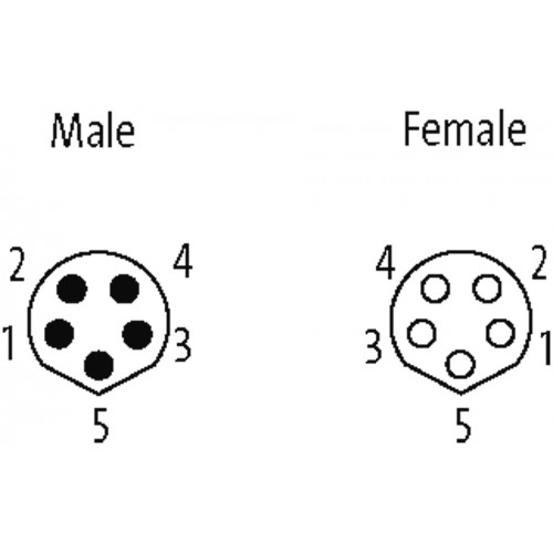 7000-89301-6950025 M8 male 0° / M8 female 0° 7000-89301-6950025 M8 male 0° / M8 female 0°
