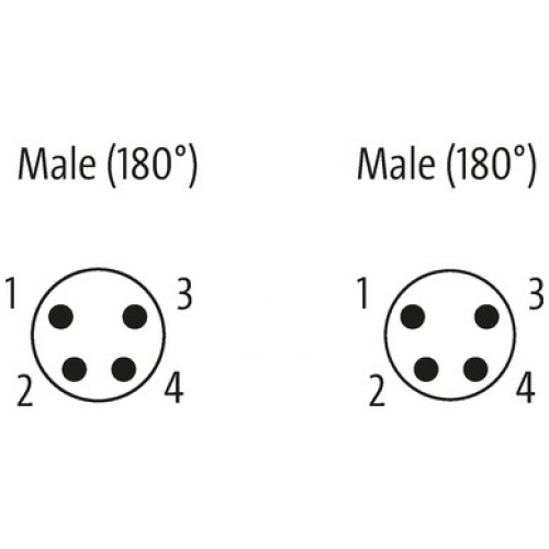 7000-89772-7910150 M8 male 90° 180°/ M8 male 90° A-cod. 180° shielded
