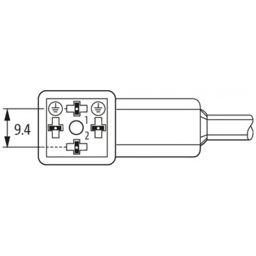 7014-94021-2161000 MSUD valve plug CI-9.4mm with cable F&B