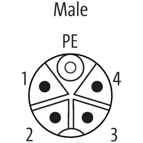 7000-P3591-0000000 M12 male 0° K-coded field-wireable 7000-P3591-0000000 M12 male 0° K-coded field-wireable