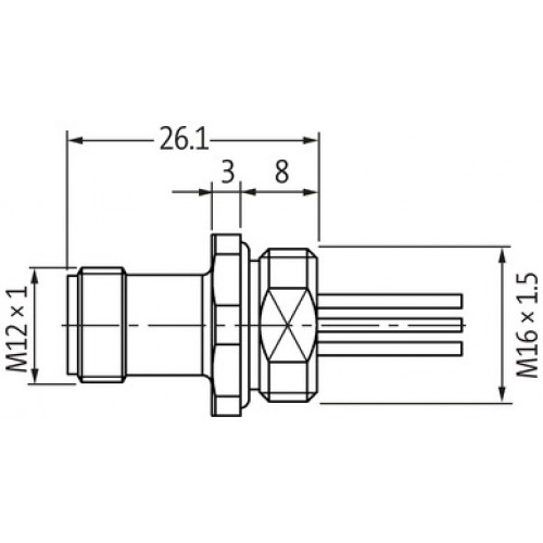 7024-17161-9730020 M12 male recept. A-cod. front F&B Pro