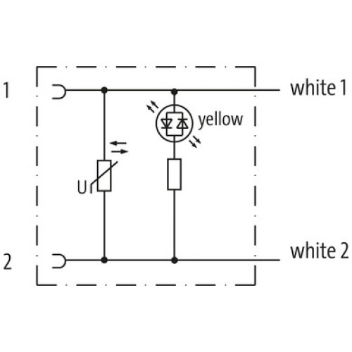 7080-70061-R211000 Valve plug MJC 0° with cable LED+VDR