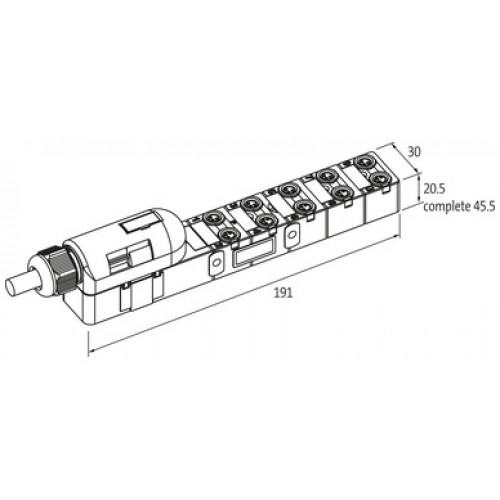 8000-80040-3840300 EXACT8, 10XM8, 3 POLE PLUG. CAP, SPRING-TERM.