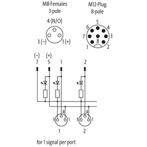 8000-86070-0000000 EXACT8, 6XM8, 3 POLE
