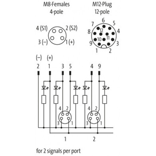 8000-84160-0000000 EXACT8, 4XM8, 4 POLE