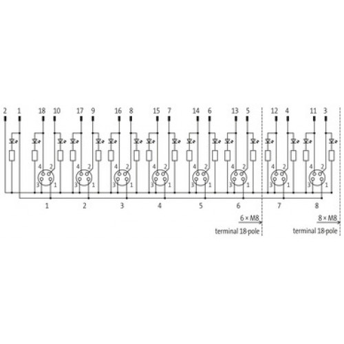 8000-88100-0000000 EXACT8, 8XM8, 4 POLE BASIC HOUSING