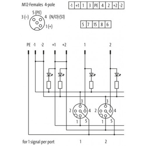 8000-88400-0000000 EXACT12, 8XM12, 4 POLE BASIC HOUSING