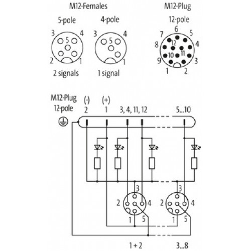 8000-88460-0000000 EXACT12, 8XM12, 4 POLE