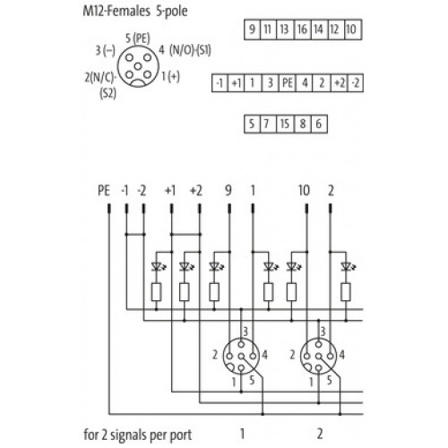 8000-88500-0000000 EXACT12, 8XM12, 5-POLE, BASIC HOUSING